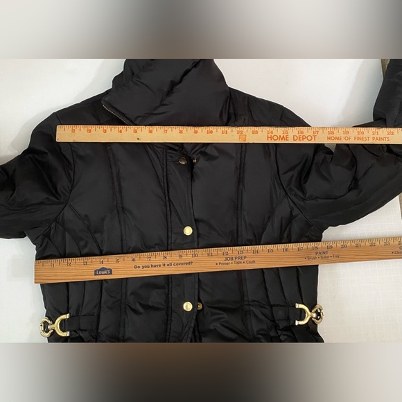 Guess Down Puffer Jacket Full Zip Down Feathers Black Women Small Winter - Picture 5 of 16